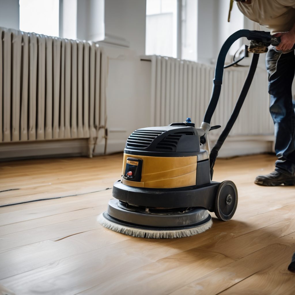 Refinished hardwood flooring with professional restoration