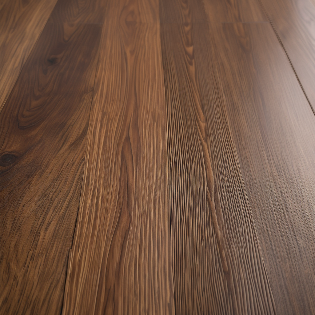 Luxury vinyl plank flooring showing rich grain patterns and wood tones